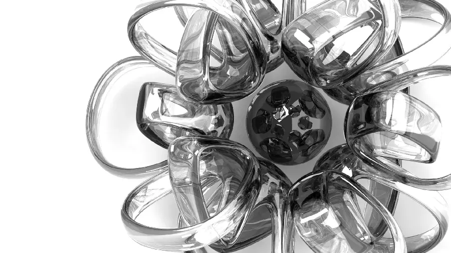 A unique and stunning black and white abstract photo 