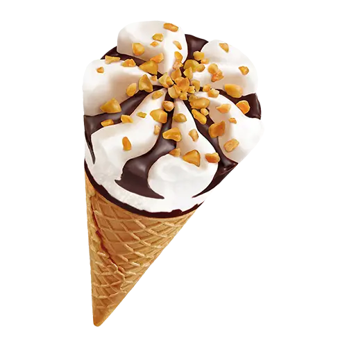 Download photo of vanilla chocolate cone ice cream with the highest quality