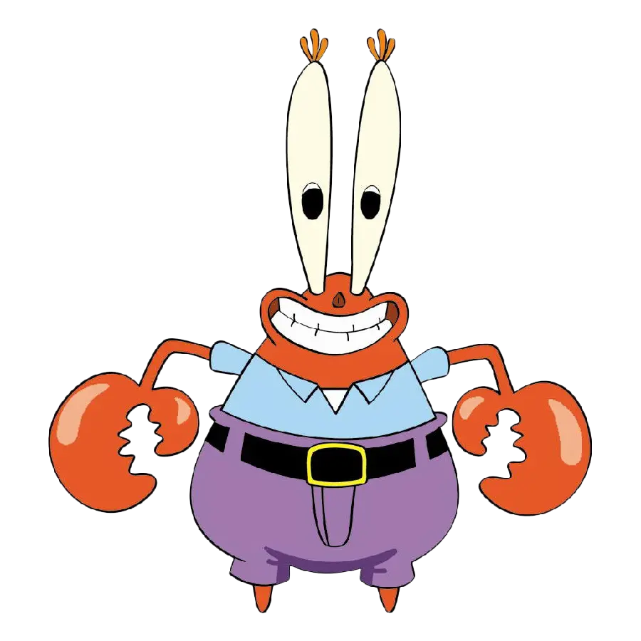 Download png of Mr. Krabs the rich in the cartoon SpongeBob for Photoshop