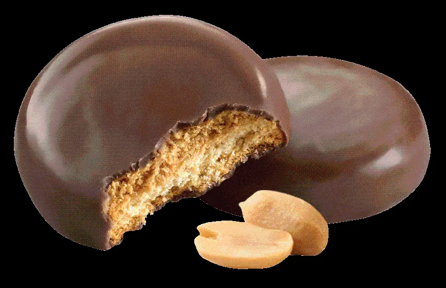 Delicious chocolate png image of peanuts with cocoa coating