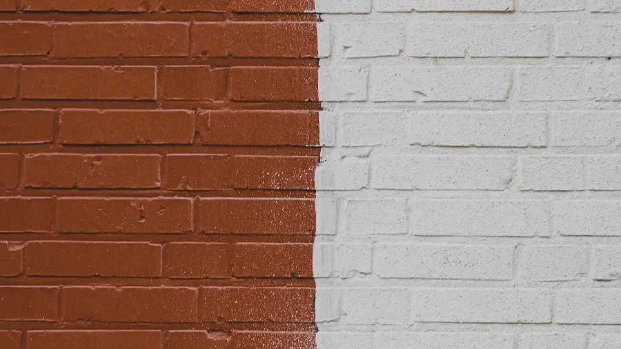Simple White and Crimson Brick Design Wallpaper for Laptops