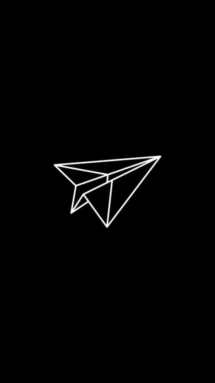 Black and white 8k wallpaper stylish and minimal paper airplane design