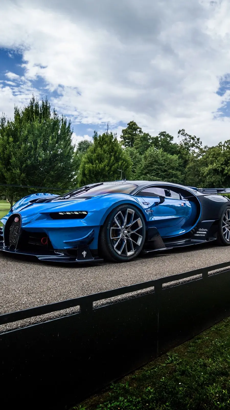 Download the blue Bugatti monster wallpaper for IPhone 14 Pro Max