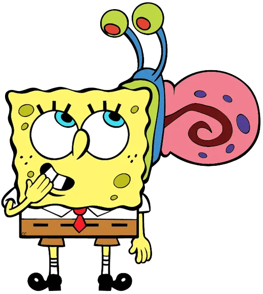 Beautiful photo of Gary and SpongeBob without background in full hd quality