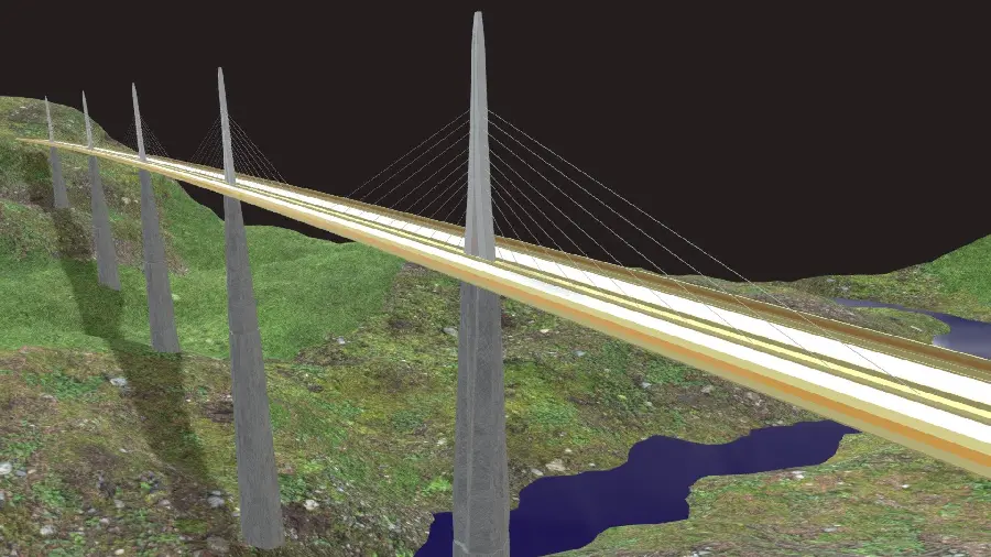 Amazing wallpaper of a long and continuous bridge in very good quality