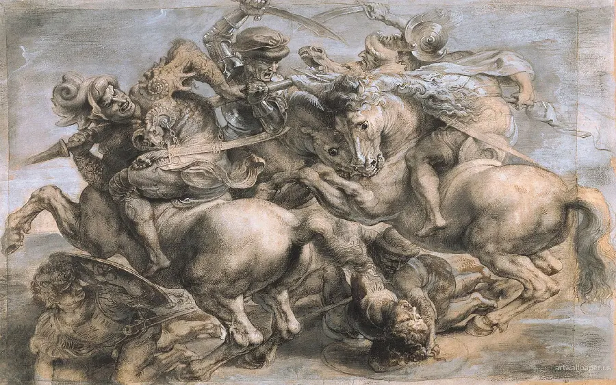 Photo Stock of the most famous work of Leonardo da Vinci suitable for printing on canvas 