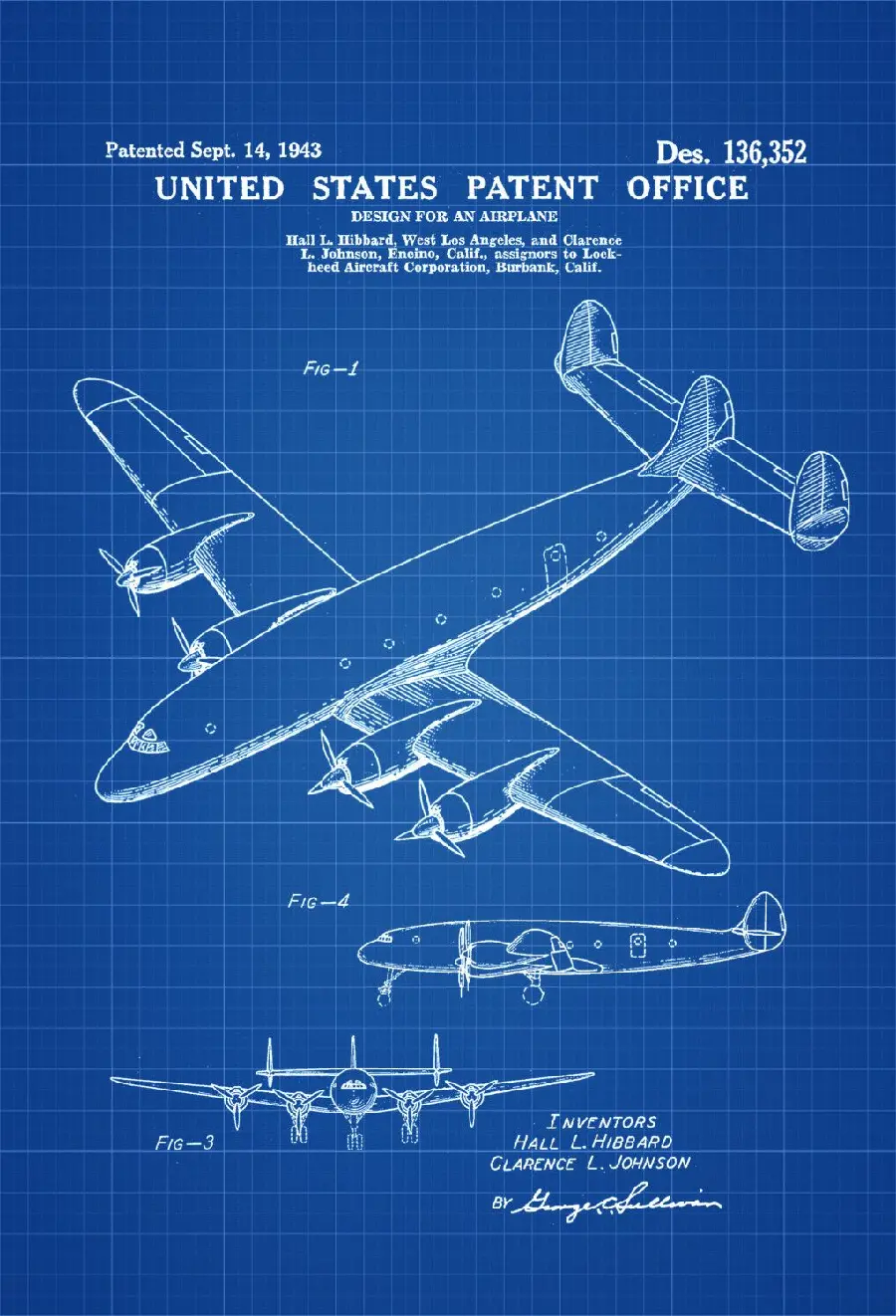 Image of the detailed structural design of an American plane in the past 