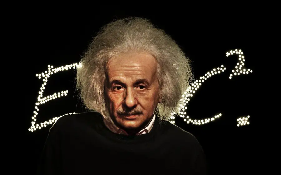 Attractive and spectacular wallpaper of the mass equivalence theorist Albert Einstein