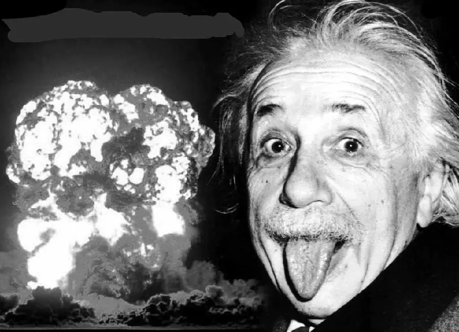 A very different and special wallpaper of the 20th century genius Albert Einstein