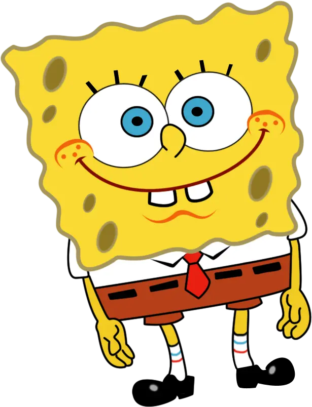 SpongeBob sticker cut out with special quality for editing 1402