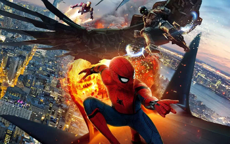 Spider-Man fighting evil in high quality wallpaper