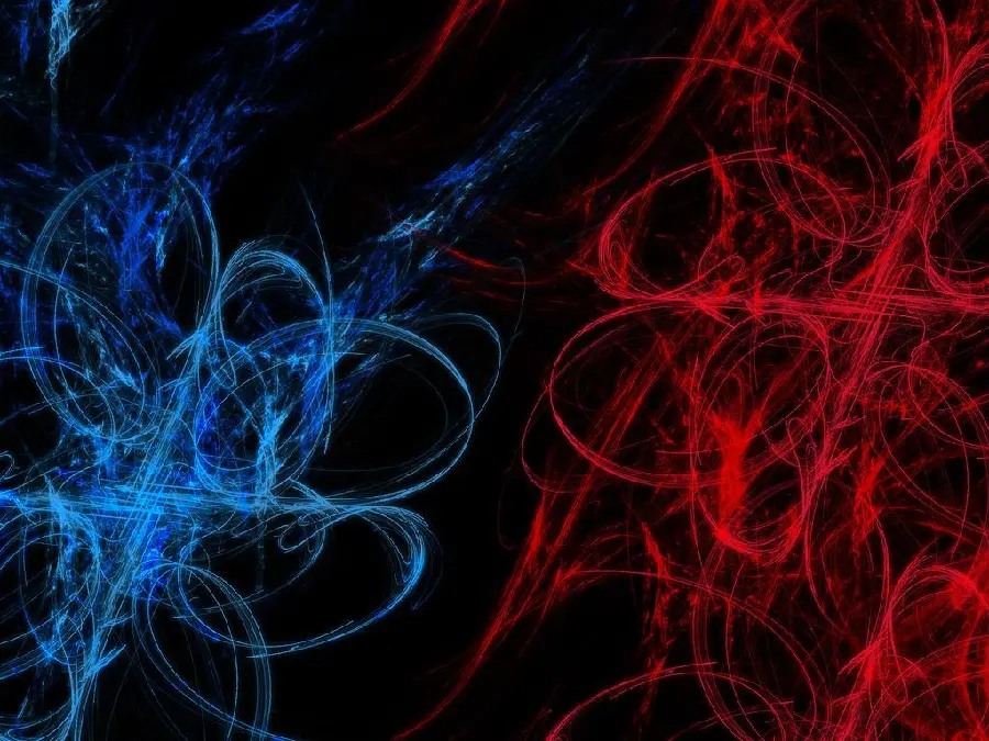 Interesting photo of red and blue paint splashes with excellent quality 