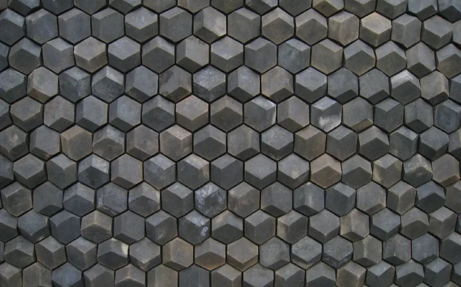 Regular 3D photo of stone design suitable for presentation as a design project 