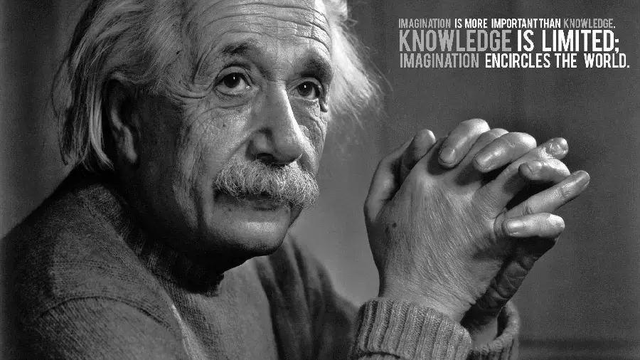 Wallpaper of the world's most tireless scientist Einstein for mobile