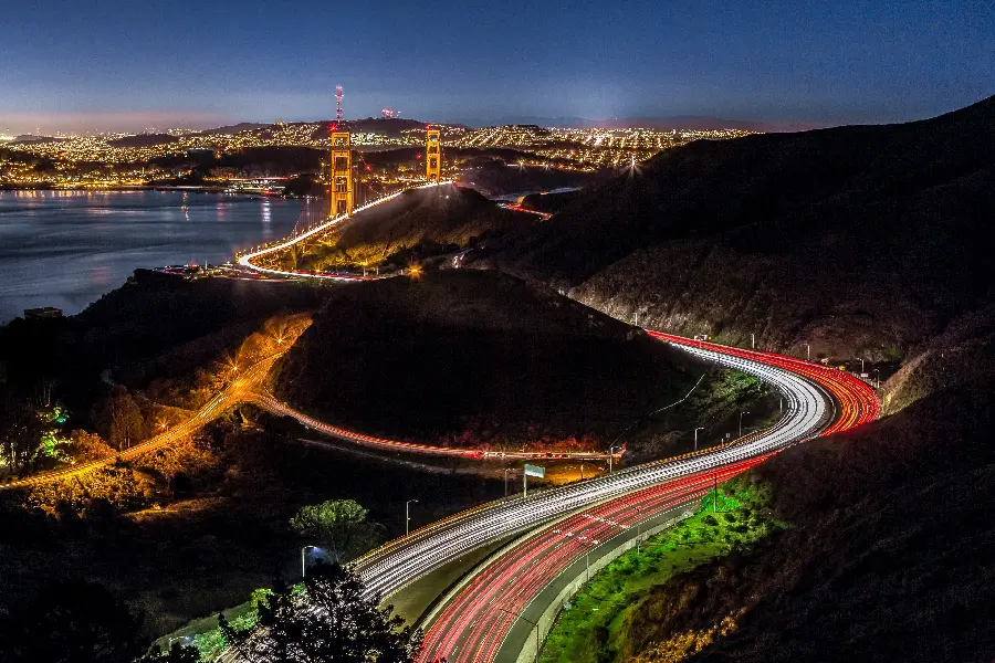 The Most Viewed Stock Image of the Golden Gate Bridge and the Surrounding Streets