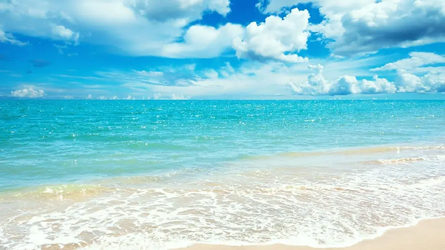 Download a pleasant view of the beach and the pleasant sea