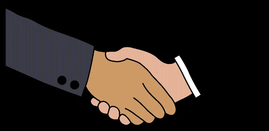 Free download of computer drawing and graphics of men shaking hands 