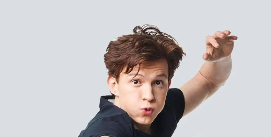 The most beautiful picture of Tom Holland, the attractive English actor Tom Holland