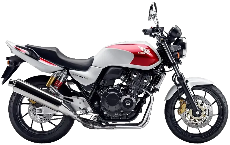A spectacular picture of a Honda CB1300 motorcycle on a white background