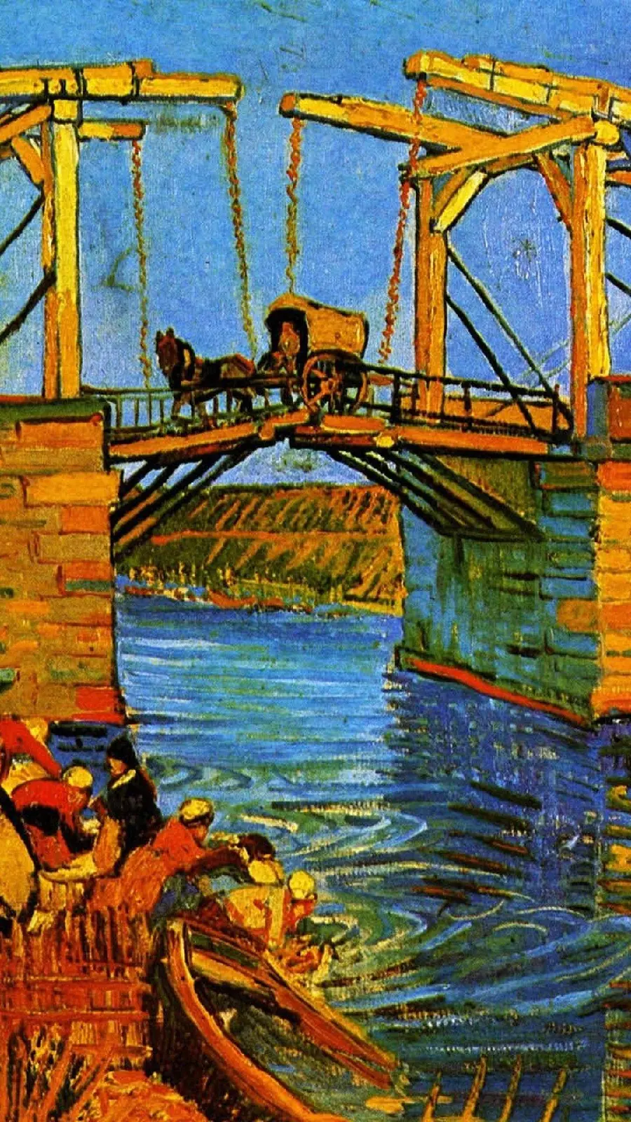 Download stock photo of the painting Bridge in Arles by Vincent Van Gogh