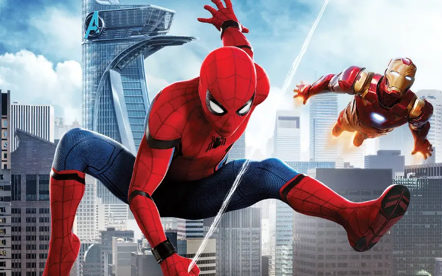 Super Cool Spider-Man and Iron Man Wallpaper