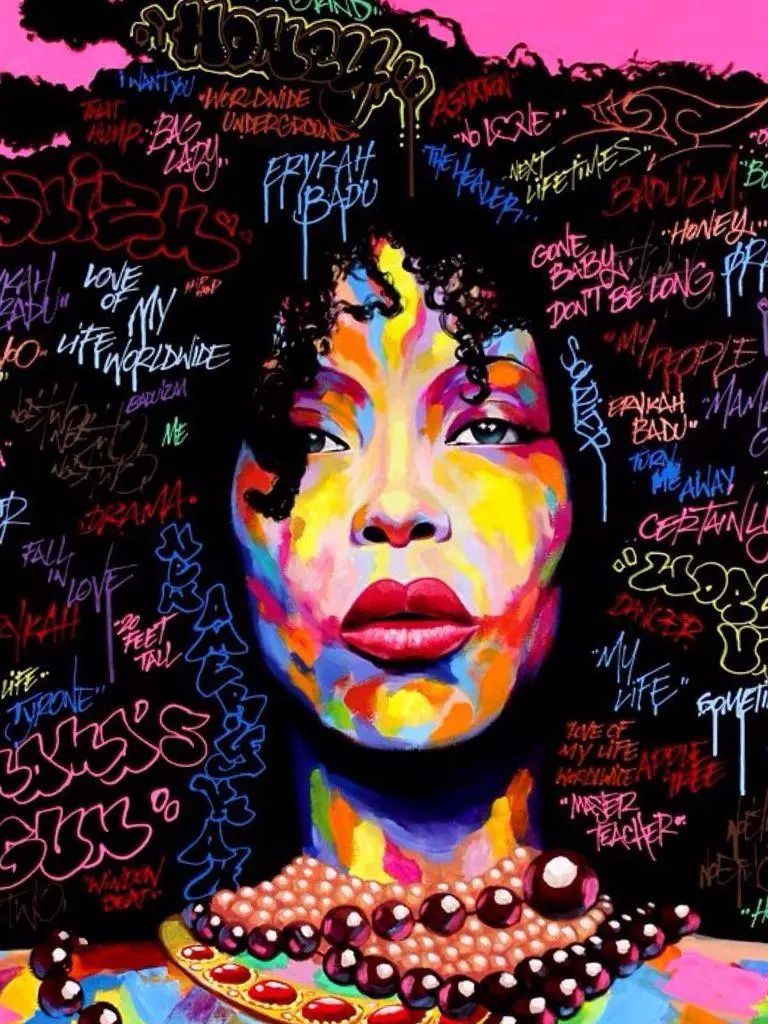 Profile photo of Erykah Badu, an American hip hop singer and songwriter