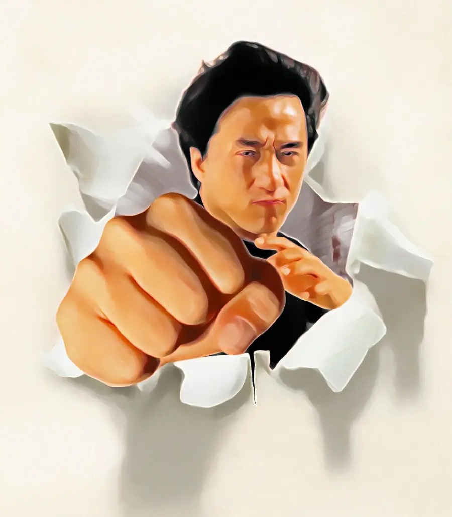 Stock image of the movie Power of a Fist, a drama and action genre starring Jackie Chan