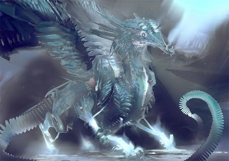The Most Beautiful Free Fantasy Animated Ice Dragon Wallpaper for Desktop