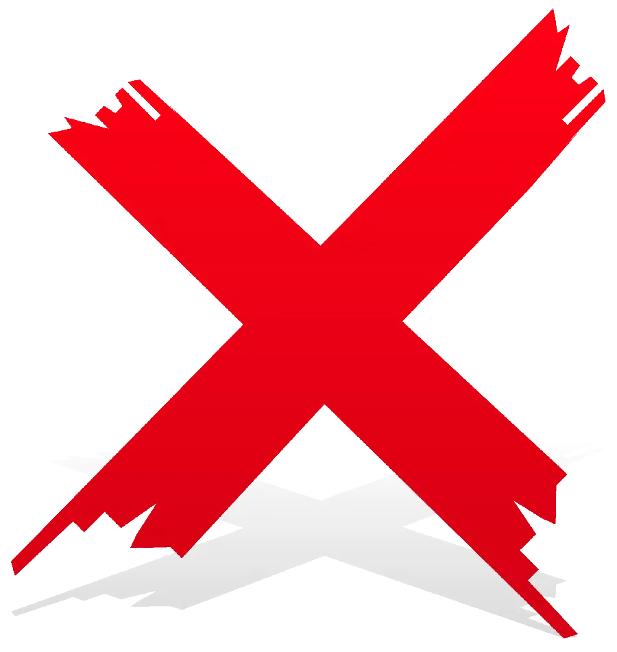 Image of a red cross sign with a shadow in a teleported form