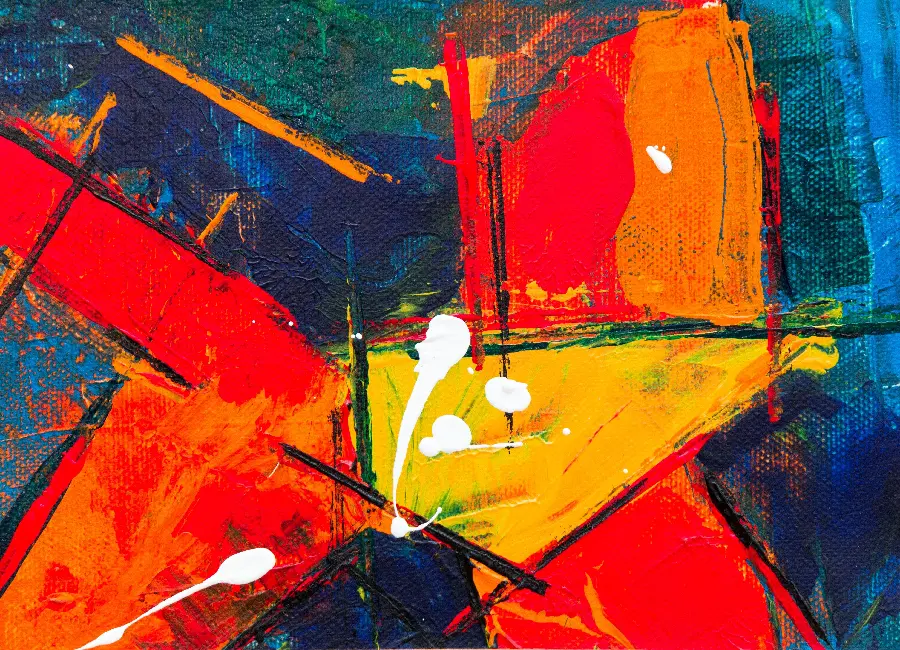 Abstract Expressionism Style Painting Graphic Wallpaper