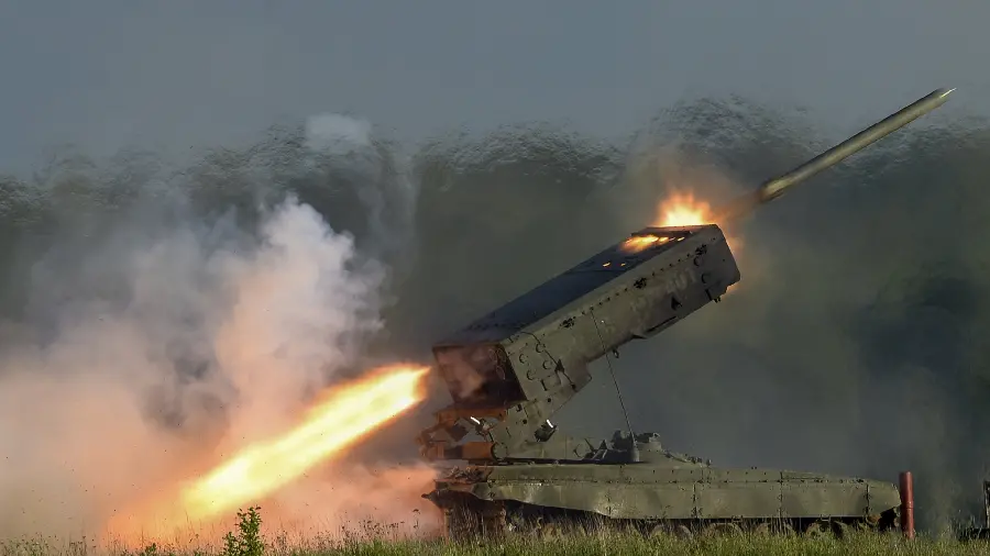 A super cool slow motion photo of a tank launching a missile
