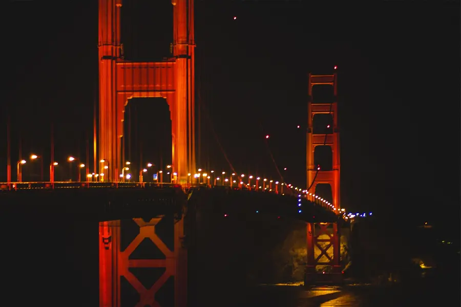 Download Night Photo of the Golden Gate Bridge