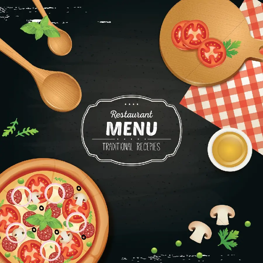 The most beautiful digital food painting for restaurant menu Creative and Creative