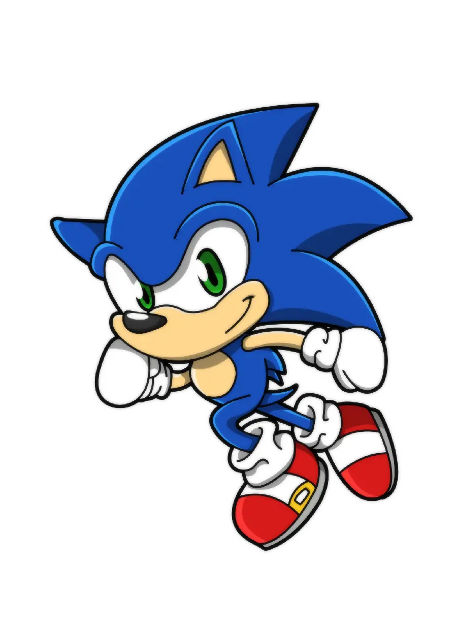 Amazing and very beautiful photo of Sonic the Hedgehog 