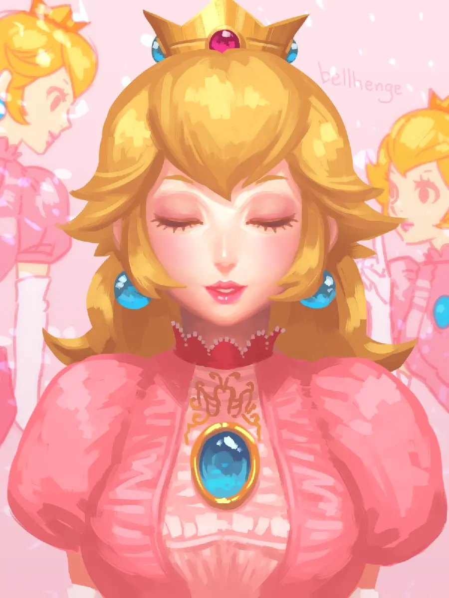 The latest graphic design of the Pink Princess girl animation