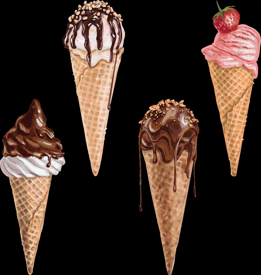 Free download of cone ice cream photos without background 