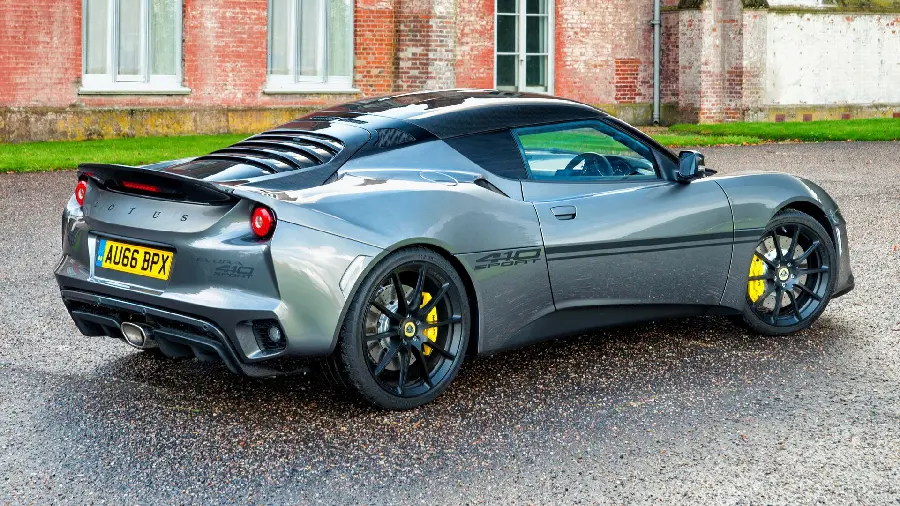 Amazing silver Lotus car photo with opening roof
