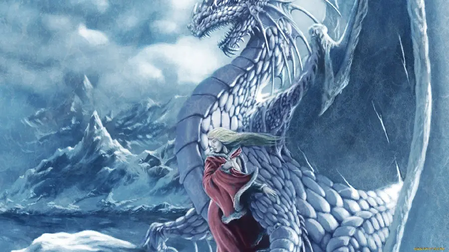 The most beautiful, high-quality, free ice dragon photo