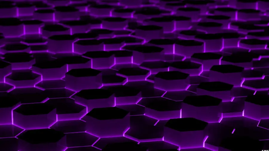 Fantasy Girly Purple and Black Abstract 3D Background for Windows