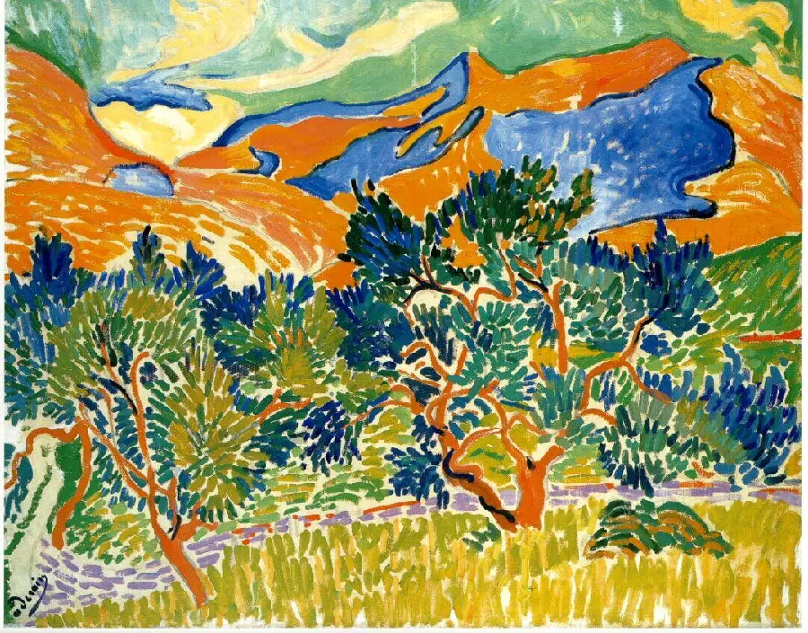 Fauvism Nature Painting by Jouhreh 