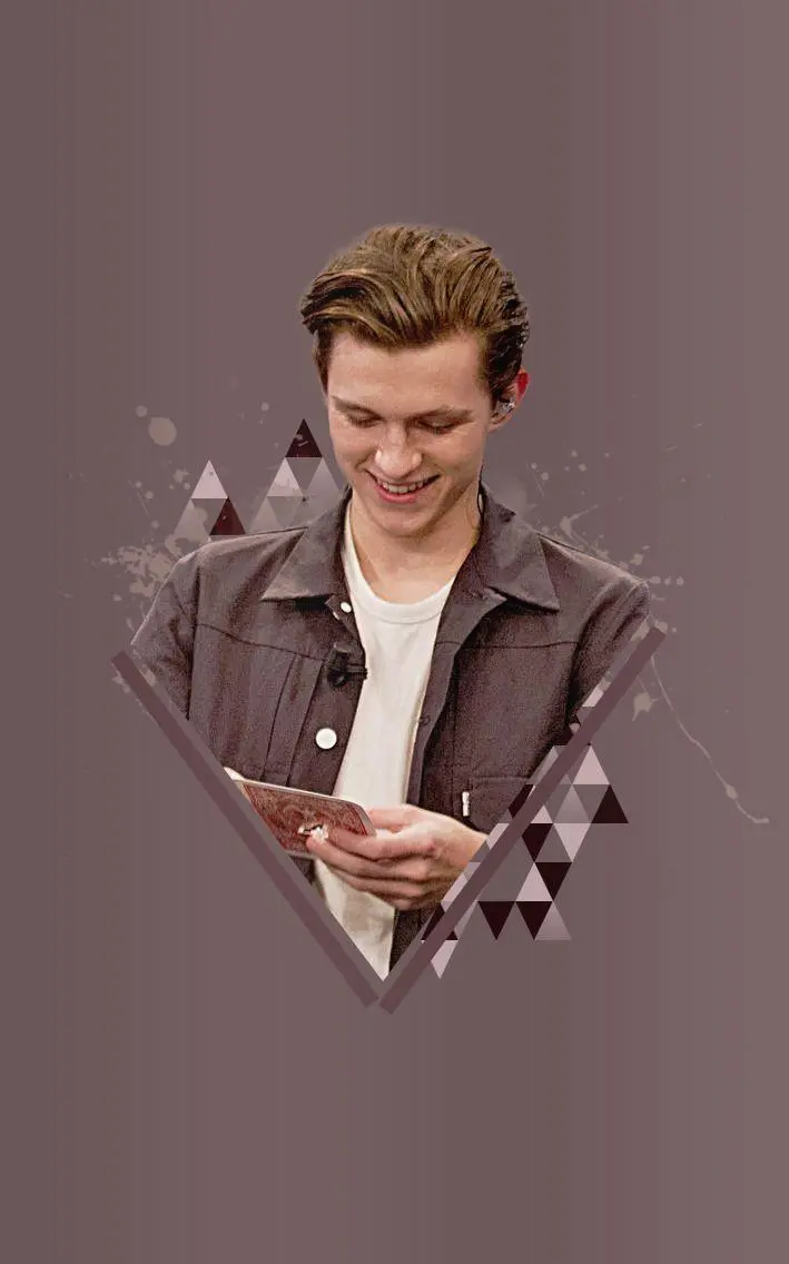 Attractive photo editing Tom Holland for profile and background 