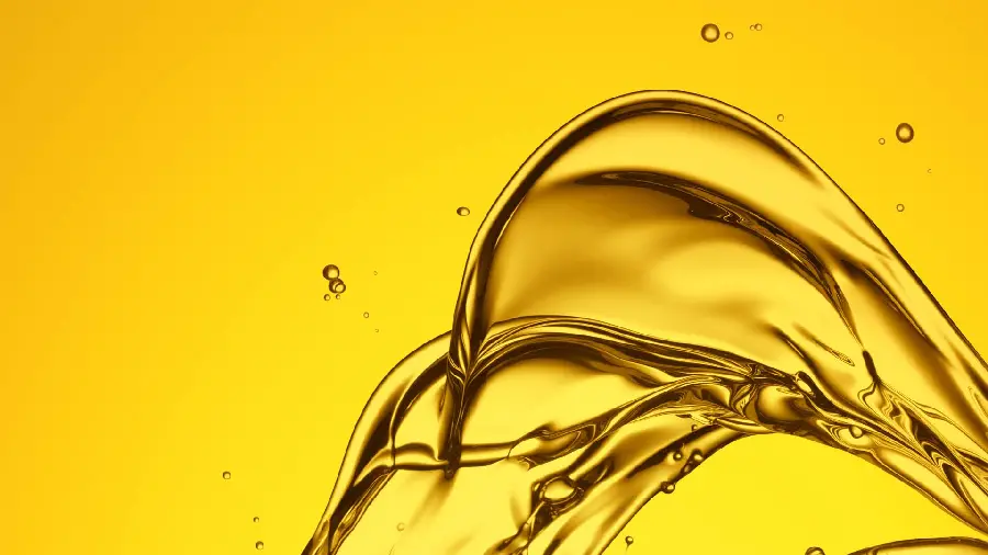 Amazing image of pressure and liquid eruption with a golden background