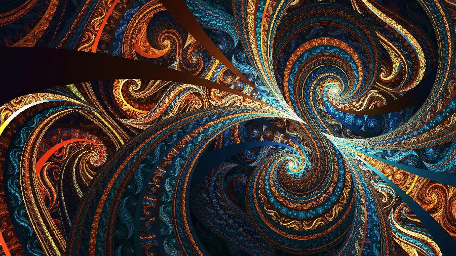 Full HD fractal image, the most interesting and spectacular art in mathematics