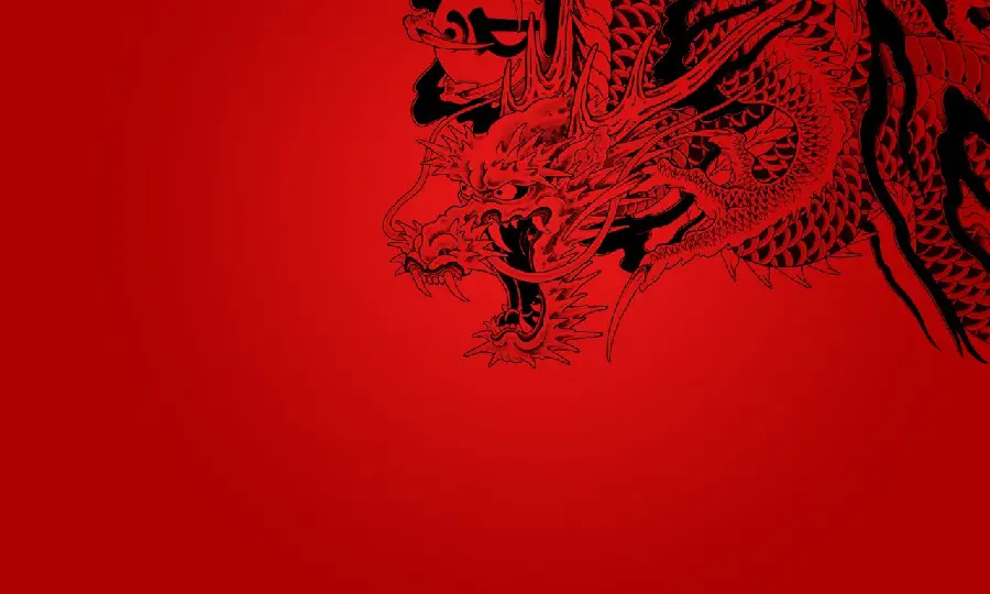 Red Japanese Dragon Wallpaper For Smart People Laptop