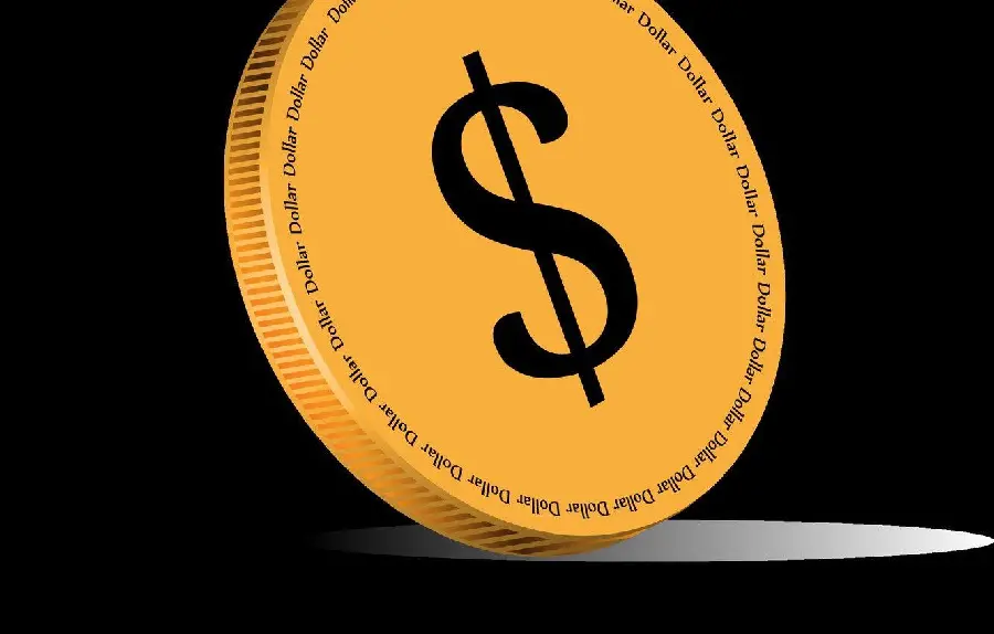 Free and high-quality stock image of a gold coin with the US dollar symbol 