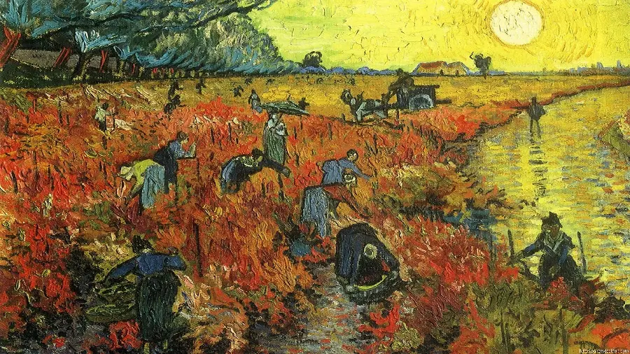The Most Visible Painting by Vincent Van Gogh, Sunset in A Major