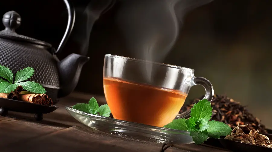 Promotional image for a poster or print of cups and tea