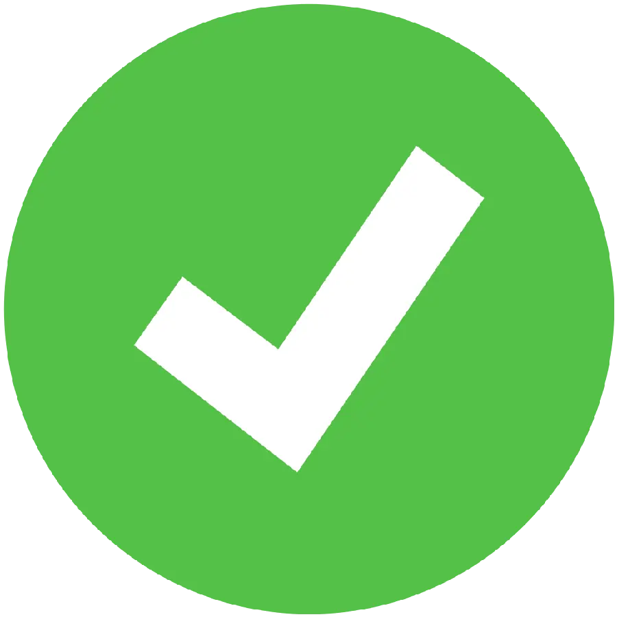 Raw vector green tick to create yes no option with hd quality