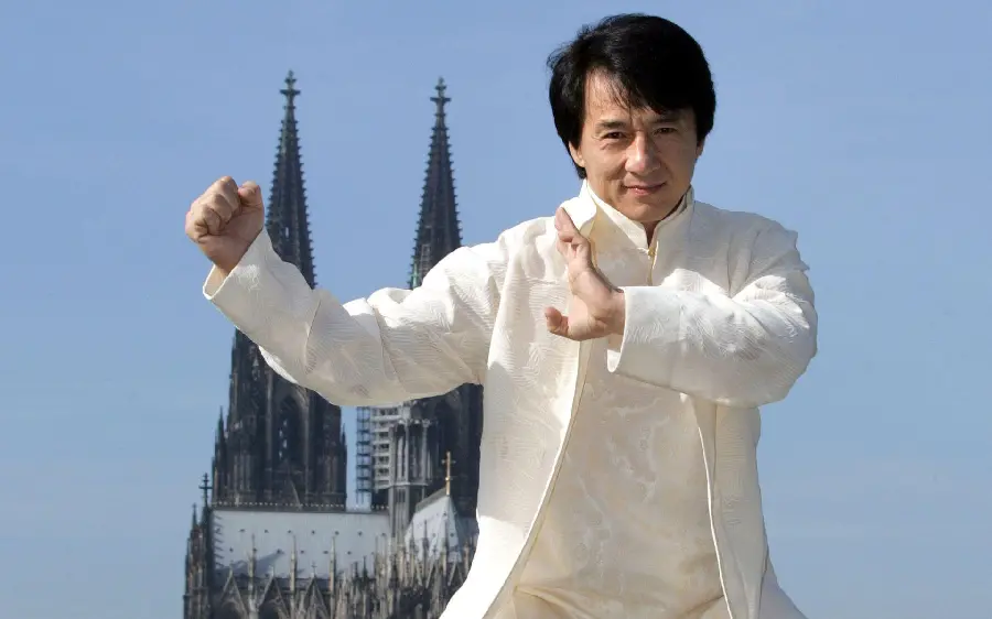 Jackie Chan's background in the movie Hand of Death, the last movie of the famous martial arts star