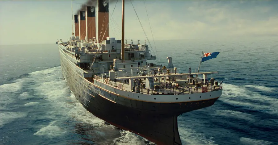 A dreamy background of the memorable ship Titanic for the desktop